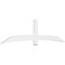 Ekena Millwork Bellingham Architectural Grade PVC Gable Bracket, 108"W x 27"H x 2"D x 6"F, 6/12 Pitch GBP108X27X0206BEL00 - alternate 1
